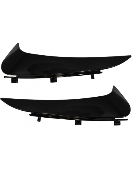 Paraurti posteriore Alette laterali Flics per Mercedes Classe C C5 A5 (14-18) Coupé Cabriolet Piano Nero