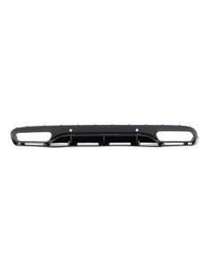 Paraurti posteriore Valance diffusore w/ scarico per Mercedes C-Class C5 A5 Coupé Cabriolet (14-19) C63 Edition 1 Nero 2