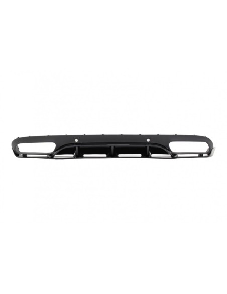 Paraurti posteriore Valance diffusore w/ scarico per Mercedes C-Class C5 A5 Coupé Cabriolet (14-19) C63 Edition 1 Nero
