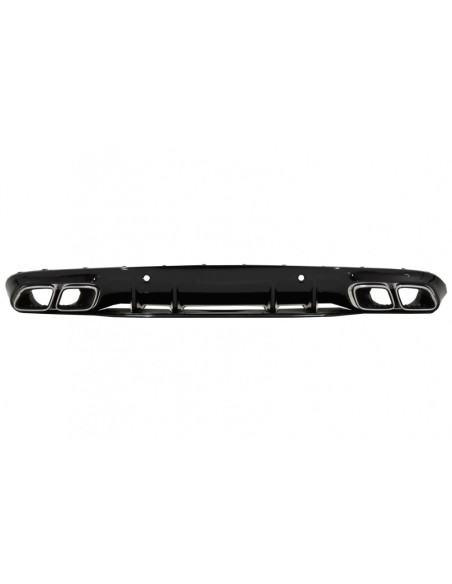 Paraurti posteriore Valance diffusore per Mercedes C-Class C5 A5 Coupe Cabriolet (14-19) Facelift C63S Design punte d'argento