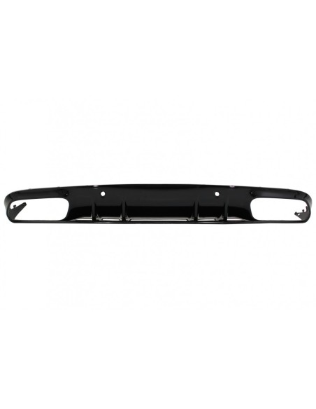 Paraurti posteriore Valance Diffusore per Mercedes C-Class C5 A5 Coupé Cabriolet (14-19) Facelift C63S Design Tutto Nero