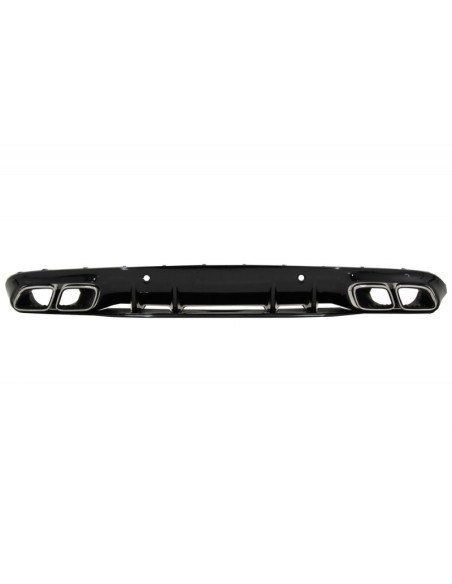 Paraurti Valance diffusore w/ paraurti posteriore Flaps per Mercedes C-Class C5 A5 Coupe Cabriolet (14-19) Facelift C63S Design