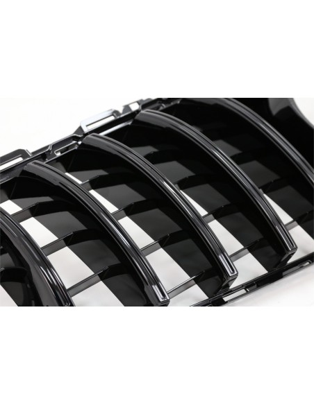 Griglia anteriore per Mercedes Classe C W5 Berlina S5 T-Modell A5 Cabriolet C5 Coupe Facelift (03.18-) Nero