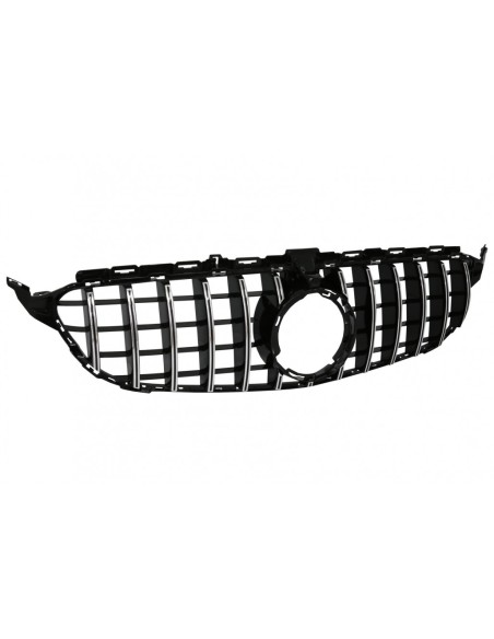 Griglia anteriore per Mercedes W5 Sedan S5 T-Modell A5 Cabriolet C5 Coupe Facelift (03.18-) w/ 360 Chrome