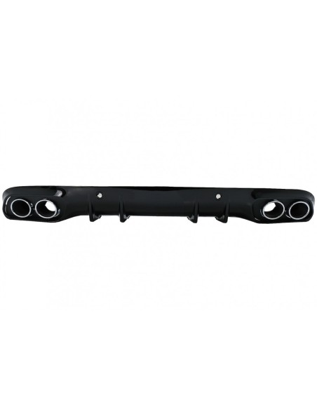 Paraurti posteriore Valance diffusore doppia uscita w/ scarico per Mercedes C-Class C5 A5 Coupe Cabriolet (14-19) C43 Design