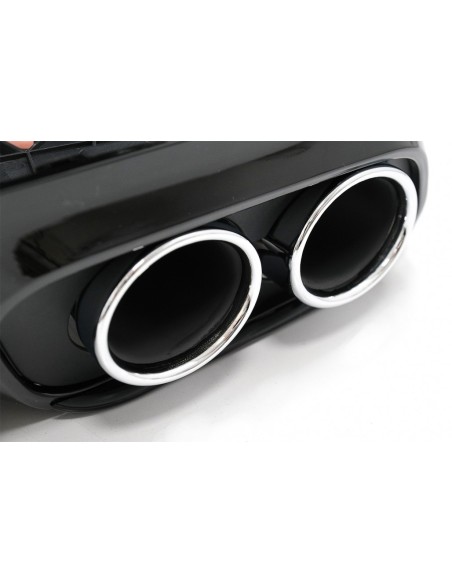 Paraurti posteriore Valance diffusore doppia uscita w/ scarico per Mercedes C-Class C5 A5 Coupe Cabriolet (14-19) C43 Design