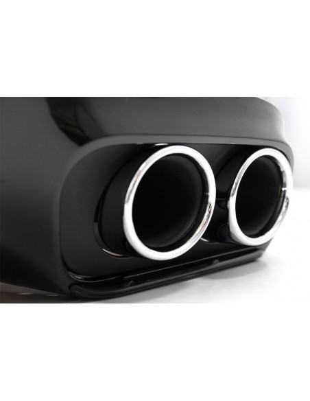 Paraurti posteriore Valance diffusore doppia uscita w/ scarico per Mercedes C-Class C5 A5 Coupe Cabriolet (14-19) C43 Design