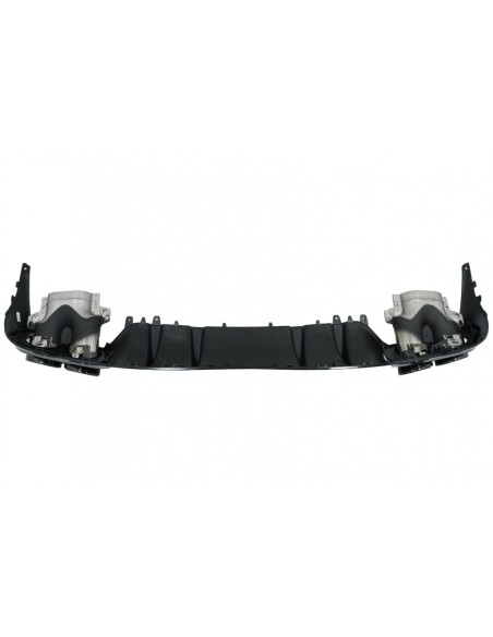 Paraurti posteriore Valance diffusore doppia uscita w/ scarico suggerimenti per Mercedes C-Class C5 A5 Coupe Cabriolet (14-19)
