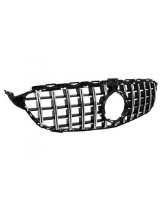 Griglia anteriore per Mercedes W5 Sedan S5 T-Modell A5 Cabriolet C5 Coupe Facelift (03.18-) w/ 360 Fotocamera Chrome 2