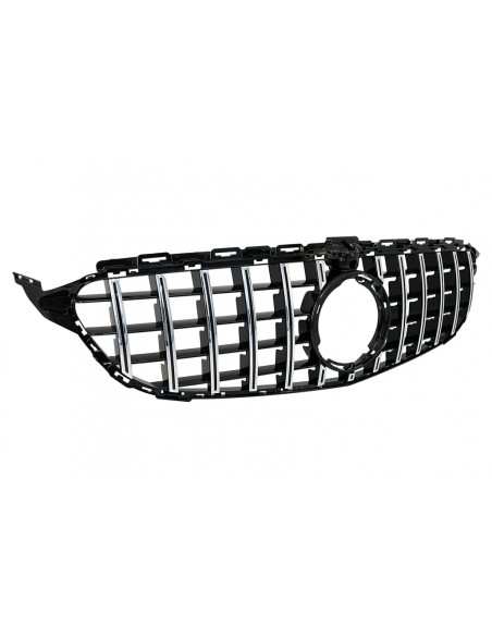 Griglia anteriore per Mercedes W5 Sedan S5 T-Modell A5 Cabriolet C5 Coupe Facelift (03.18-) w/ 360 Fotocamera Chrome