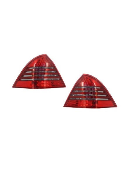 Fanali posteriori a led per MERCEDES Benz classe C W3 (00-07) rosso-fumo