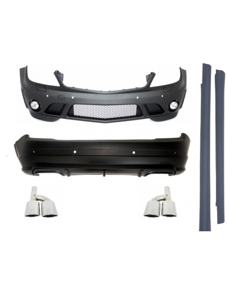 Kit completo di retrofit di conversione per Mercedes C-Class W204 (07-12) Facelift C63 con fari Xenon facelift