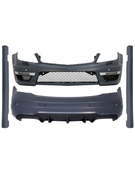 Kit per Mercedes C-Class W4 (07-15) Facelift C63 Design w/ LED Fari