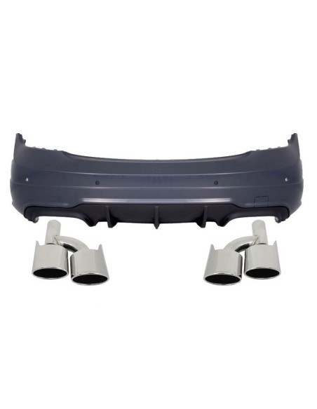Paraurti posteriore per Mercedes C-Class W4 (07-14) Facelift C63 Design w/ Marmitta di scarico Suggerimenti