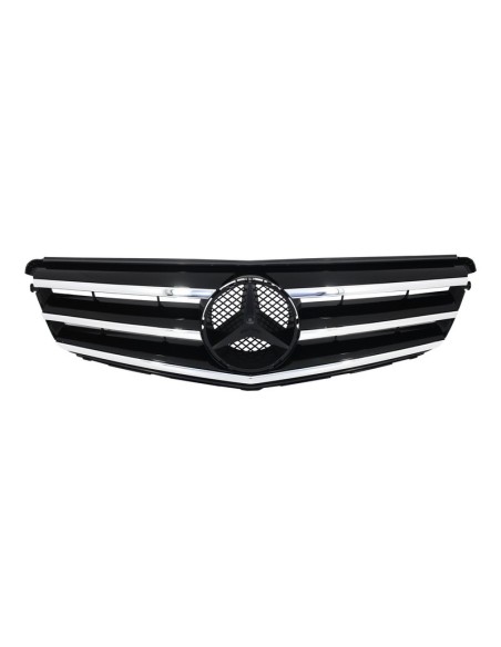 Griglia anteriore per MERCEDES Benz C-Class S4 Limousine Station Wagon (07-14) Avangarde Chrome & Black