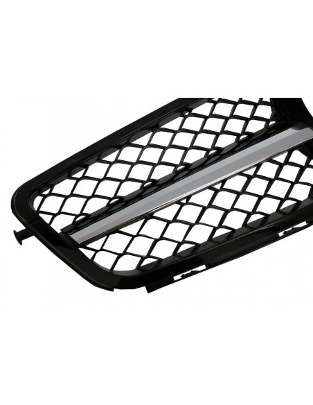 Griglia anteriore per Mercedes Classe C W4 S4 Limousine Station Wagon (07-14) Sport Piano Nero C63 Design