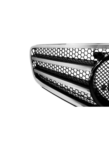 Griglia anteriore per MERCEDES Benz W4 S4 Limousine Station Wagon (07-11) Sport Nero lucido e cromato