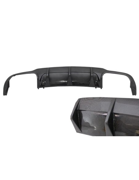 Paraurti posteriore Valance diffusore d'aria per MERCEDES C-Class W4 C4 AMG Sport Line (12-14) Carbon Design