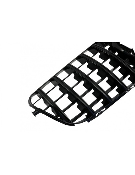 Griglia anteriore per Mercedes C-Class C63 Design W4 S4 Limousine Station Wagon (07-14) GT-R Panamericana Design Nero