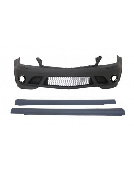 Gonne laterali paraurti anteriore per MERCEDES C-Class W4 (07-12) C63 A-Design w/ out Nebbia Ligts