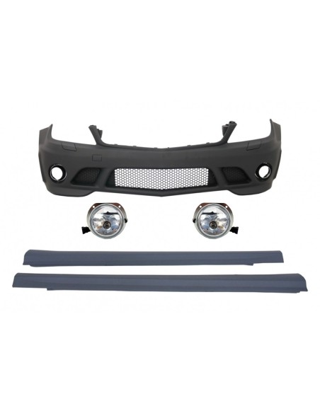 Paraurti anteriore w/ fendinebbia Gonne laterali per MERCEDES C-Class W4 (07-12) C63 A-Design