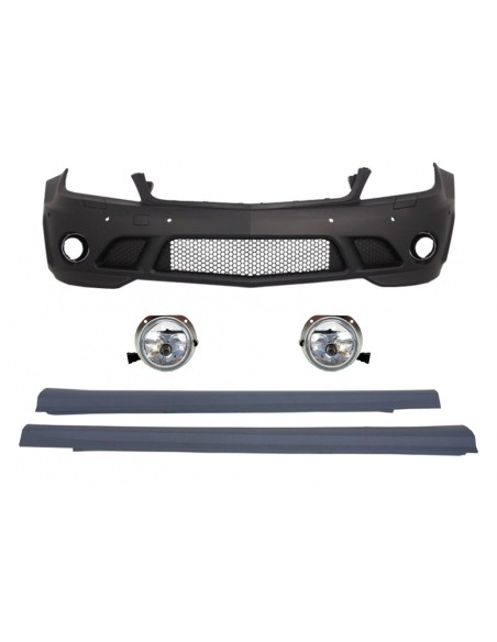 Paraurti anteriore PDC w/ fendinebbia e gonne laterali per Mercedes C-Class W4 (07-12) C63 Design
