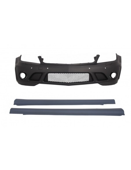 Gonne laterali paraurti anteriore per Mercedes C-Class W4 (07-12) C63 Design w/ PDC