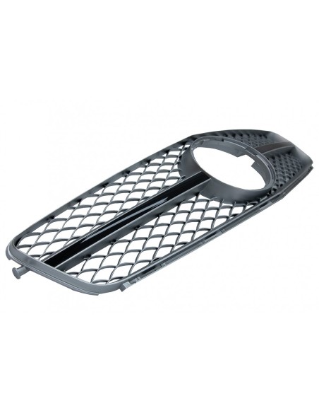 Griglia anteriore per MERCEDES C-Class W4 S4 Limousine Station Wagon (07-14) Sport spazzolato grigio scuro SL Look