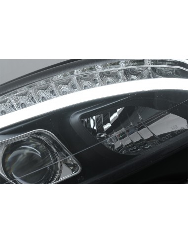Luce della metropolitana dei fari del LED per il nero di Mercedes C-Class W4 S4 (07-10) w/luci di svolta dinamiche sequenziali