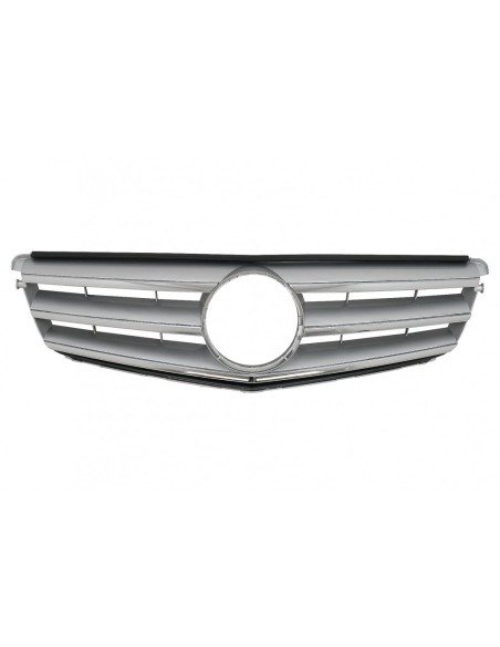 Griglia anteriore per Mercedes Classe C W4 S4 Limousine Station Wagon (07-14) Sport Argento
