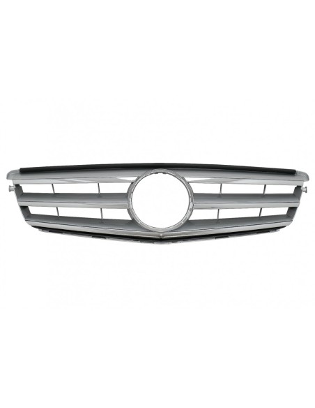 Griglia anteriore per Mercedes Classe C W4 S4 Limousine Station Wagon (07-14) Sport Argento