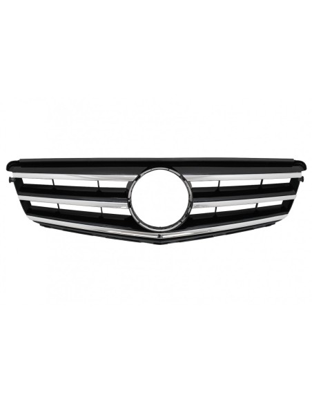 Griglia anteriore per Mercedes Classe C W4 S4 Limousine Station Wagon (07-14) Piano Nero