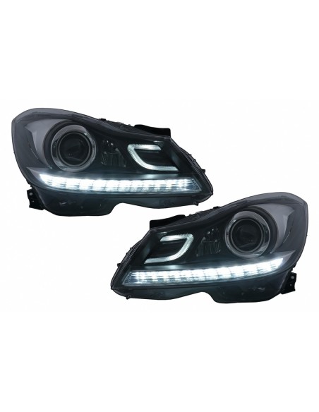 Fari DRL a LED per Mercedes C-Class W4 S4 (11-14) w/ luce di svolta sequenziale