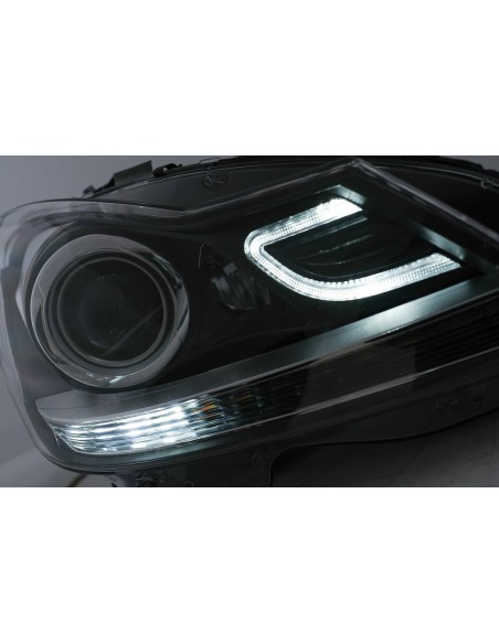 Fari DRL a LED per Mercedes C-Class W4 S4 (11-14) w/ luce di svolta sequenziale