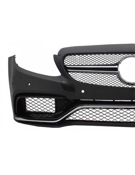 Paraurti anteriore per Mercedes Classe C W5 S5 C5 A5 (14-18) Limousine T-Model Coupé Cabriolet C63 Design