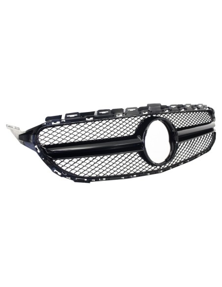 Griglia anteriore per MERCEDES C-Class W5 S5 C5 A5 (14-18) C63 Design Nero