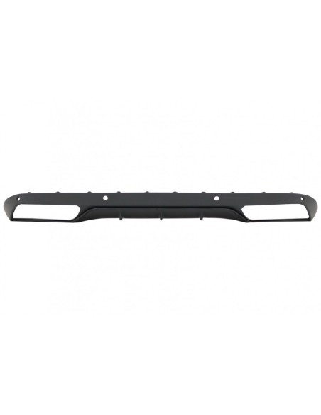 Paraurti posteriore Diffusore per Mercedes Classe C W5 S5 (14-18) C63 Look Shadow Nero solo per