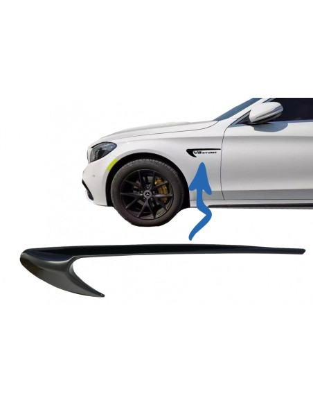 Parafango laterale sfiati Trim Wing per Mercedes C-Class W5 S5 E-Class W213 S213 Piano nero