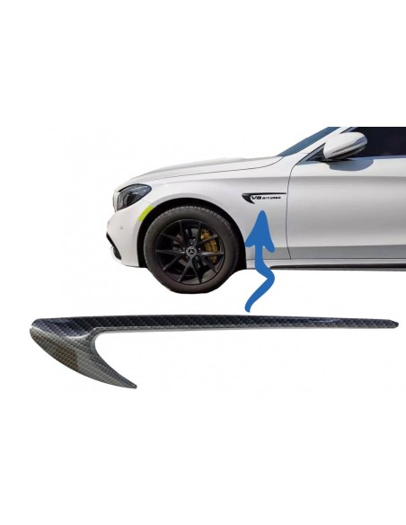 Parafango laterale sfiati assetto ala per Mercedes C-Class W5 S5 E-Class W213 S213 Carbon Look Edition