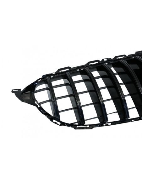 Griglia anteriore per Mercedes Classe C W5 S5 C5 S5 (14-18) GT-R Panamericana Design Black w/out Fotocamera