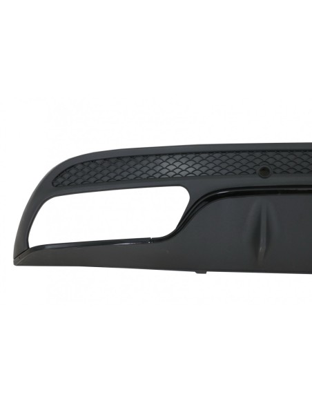 Paraurti posteriore diffusore per Mercedes C-Class W5 S5 (14-) w/ scarico C63 Design solo per Sport Pack Black Edition