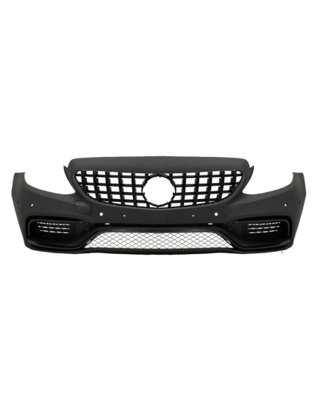 Paraurti anteriore w/ griglia anteriore GTR per Mercedes C-Class W5 S5 C5 A5 (14-18) Limousine T-Model Coupe Cabriolet C63
