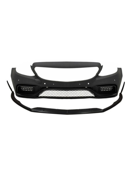 Paraurti anteriore w/ Lip Extension per Mercedes C-Class W5 S5 C5 A5 (14-) Limousine T-Model Coupe Cabriolet C63 Design