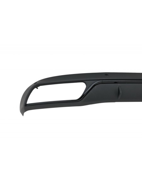 Paraurti posteriore Diffusore w/ Muffler Suggerimenti per Mercedes C-Class W5 S5 (14-18) C63 Look Shadow nero e cromato per