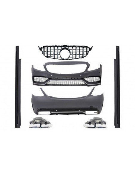 Kit completo w/ griglia anteriore per MERCEDES C-Class W5 Sedan (14-18) C63 A-Design