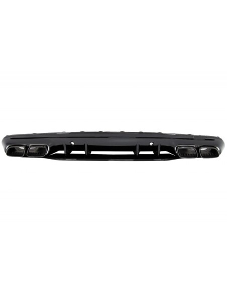 Diffusore posteriore w/ punte nere e spoiler del tronco per Mercedes C-Class W5 (14-) C63S GTS Design solo per AMG Sport Line