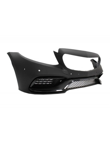 Paraurti anteriore completo w/ diffusore e punte nere per MERCEDES C-Class W5 S5 (14-) solo per AMG Sport Line