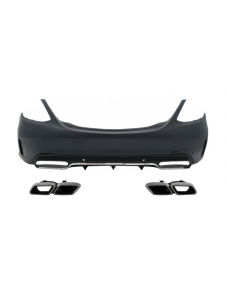 Paraurti posteriore w/ scarico Chrome per Mercedes C-Class W5 Limousine (14-) C63 Design