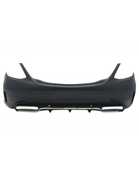 Paraurti posteriore w/ scarico Chrome per Mercedes C-Class W5 Limousine (14-) C63 Design