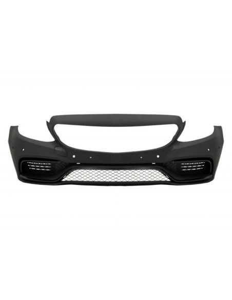 Paraurti anteriore per Mercedes classe C W5 S5 (14-18) w/ griglia e diffusore C63 Design nero